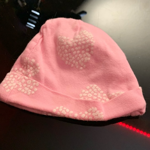 Pink Baby Bib and Hats Bundle - Picture 5 of 7